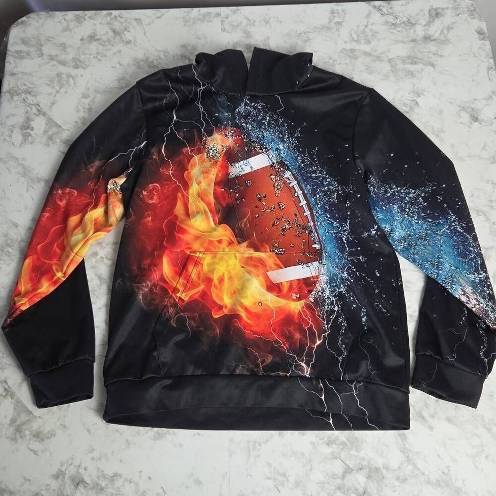 Football‎ Hoodie Boys Size Large